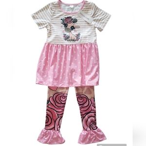 New Penelope Plumm Size 8 2 Piece Flare Pant Outfit